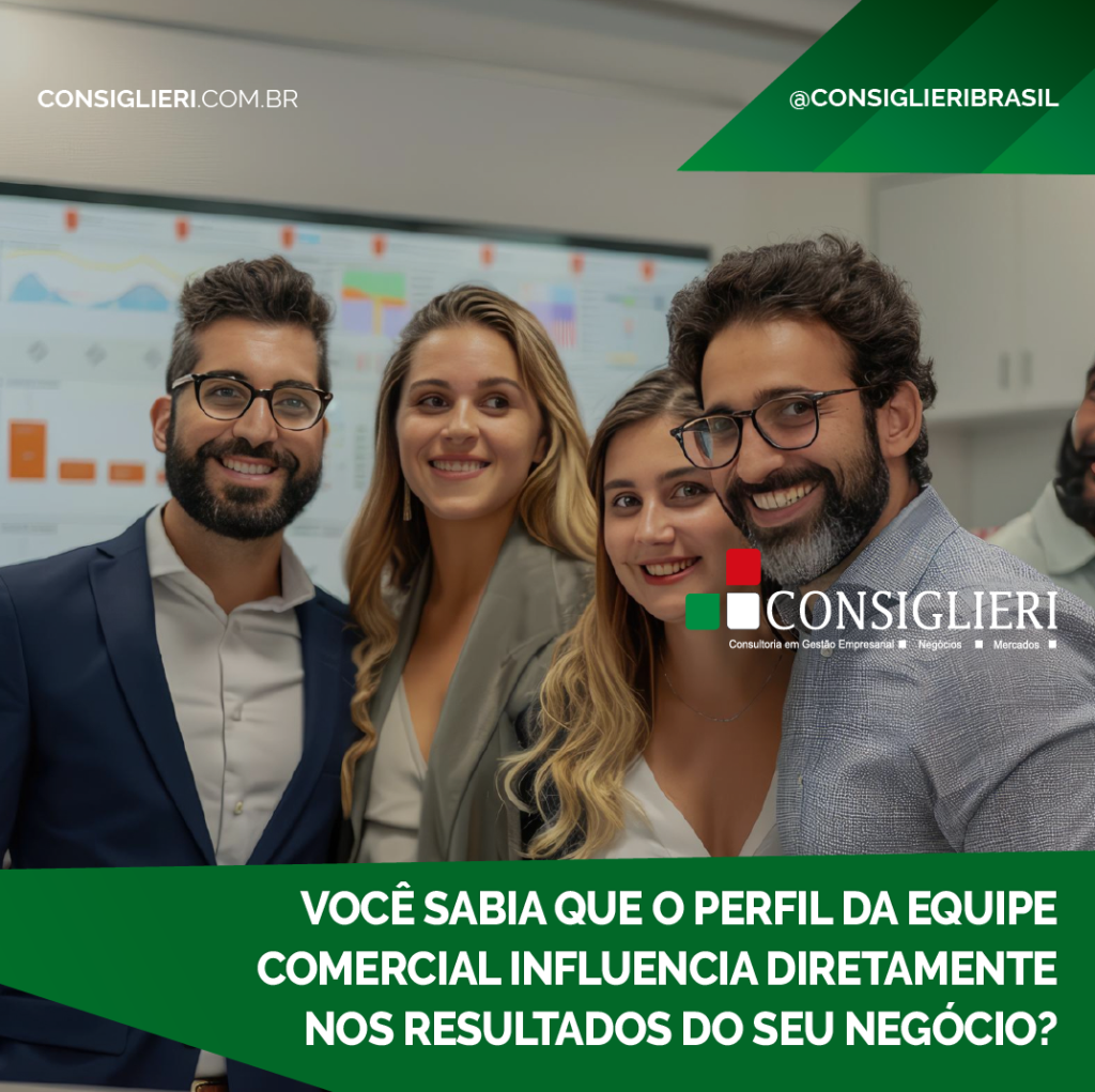 VOCÊ SABIA QUE O PERFIL DA EQUIPE COMERCIAL INFLUENCIA DIRETAMENTE NOS RESULTADOS DO SEU NEGÓCIO?